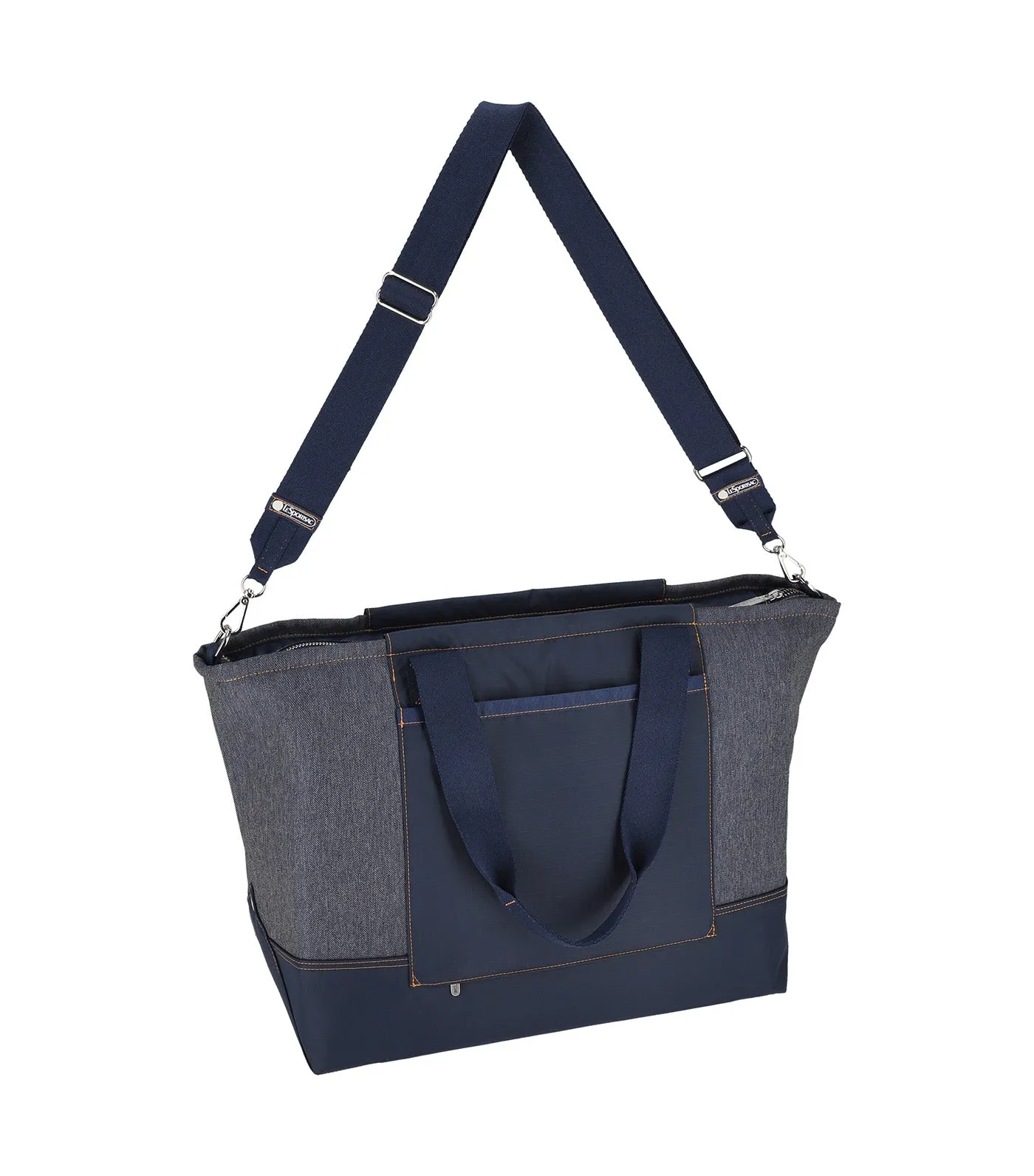 Denim East/West Tote Medium Denim Wash