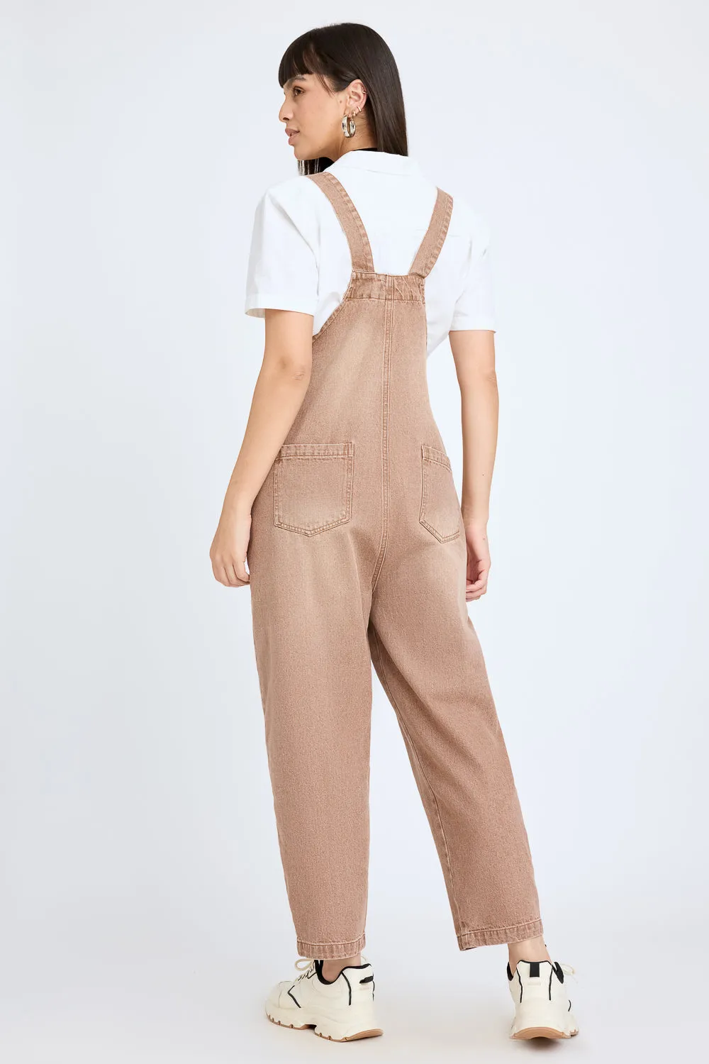 Denim Peach Summer Dungaree