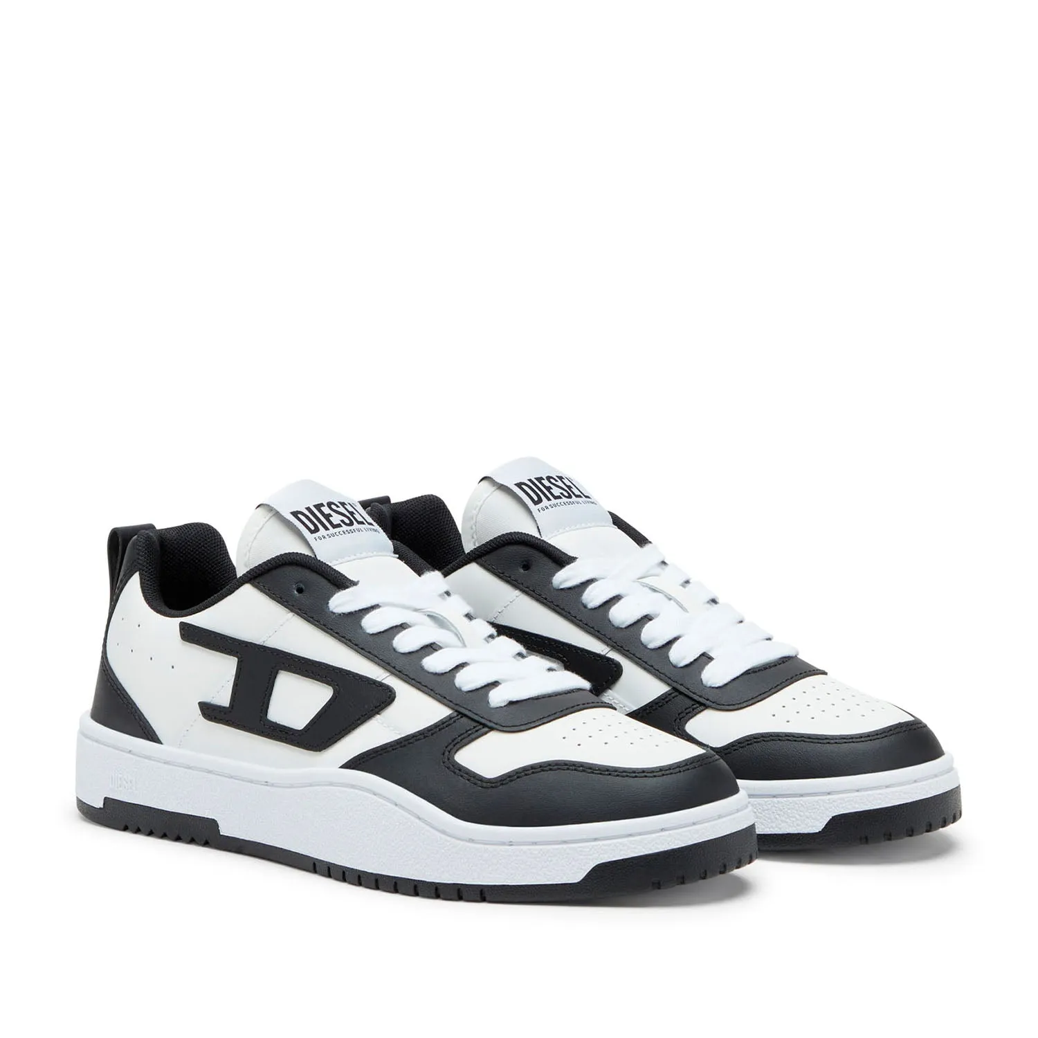 Diesel Women's S-Ukiyo V2 Low Sneakers in Black/White