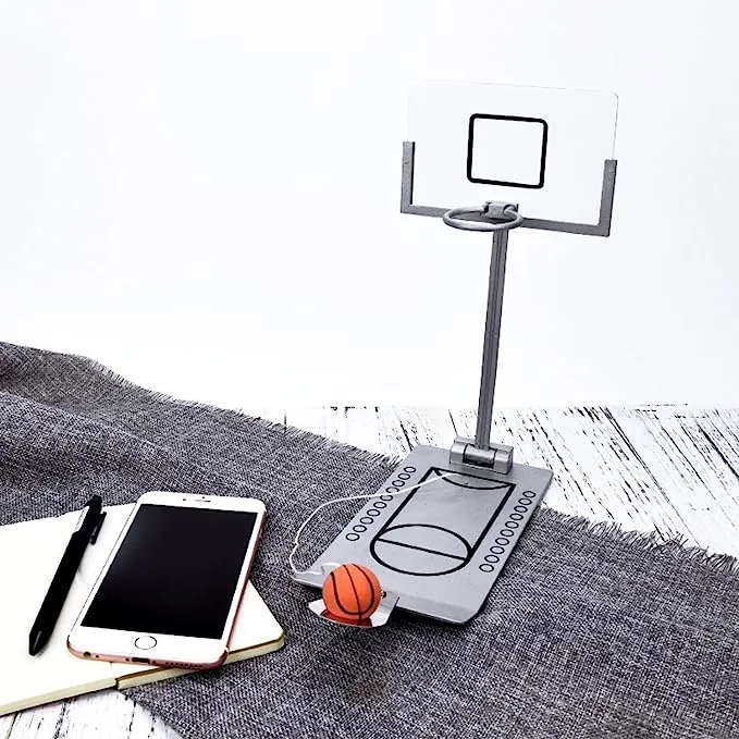 Dual Power Miniature Basketball Game Toy, Eco Silver - Gominimo