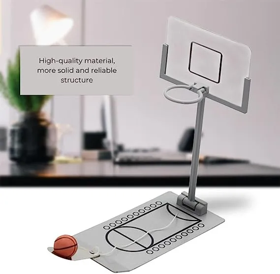 Dual Power Miniature Basketball Game Toy, Eco Silver - Gominimo