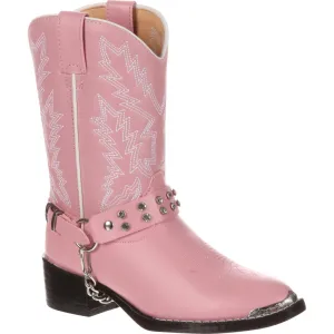 Durango® Big Kid Pink Rhinestone Western Boot