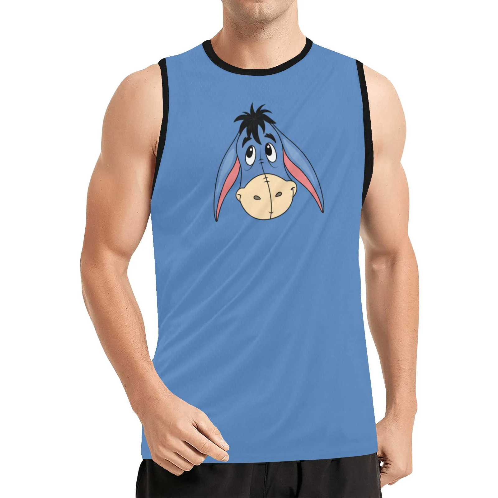 Eeyore Men's Basketball Customizable Jersey