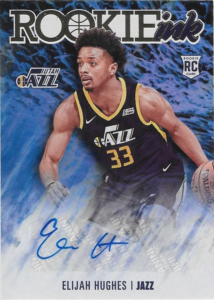 Elijah Hughes, RC, Rookie Ink, 2019-20 Panini Hoops Basketball NBA