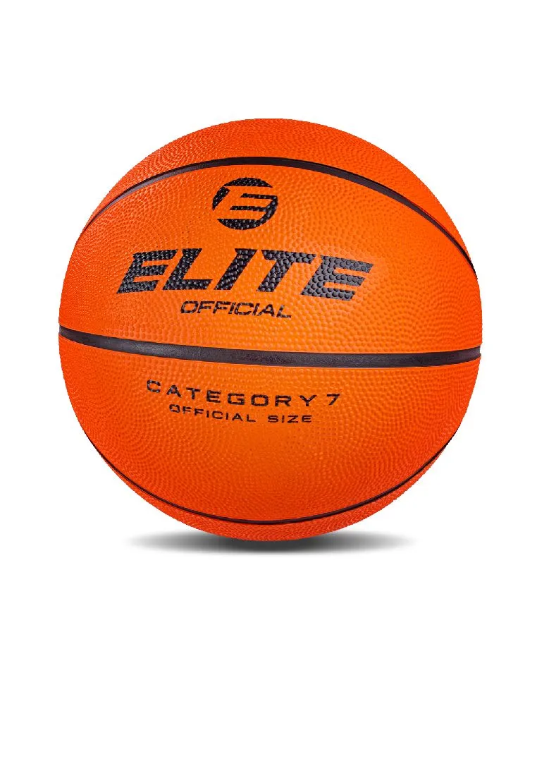 Elite All-Court Orange Rubber Basketball Official