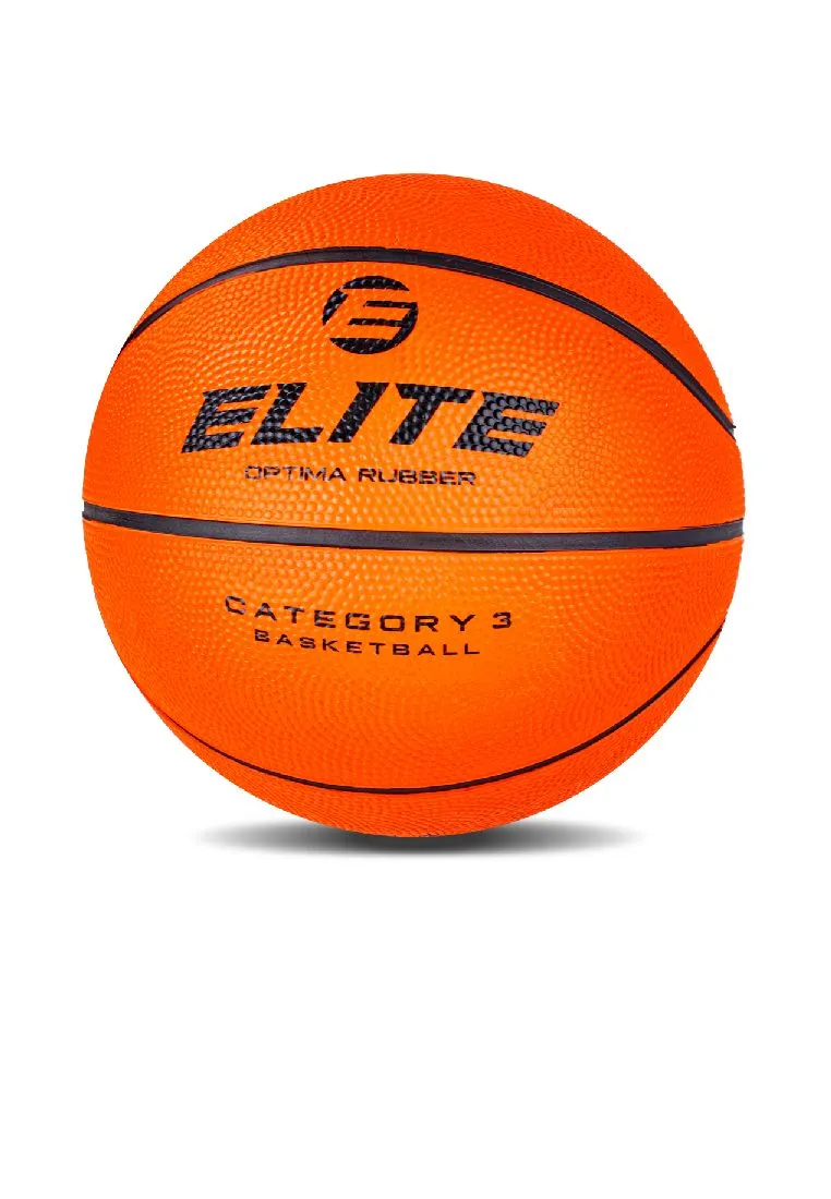 Elite All-Court Orange Rubber Basketball Official