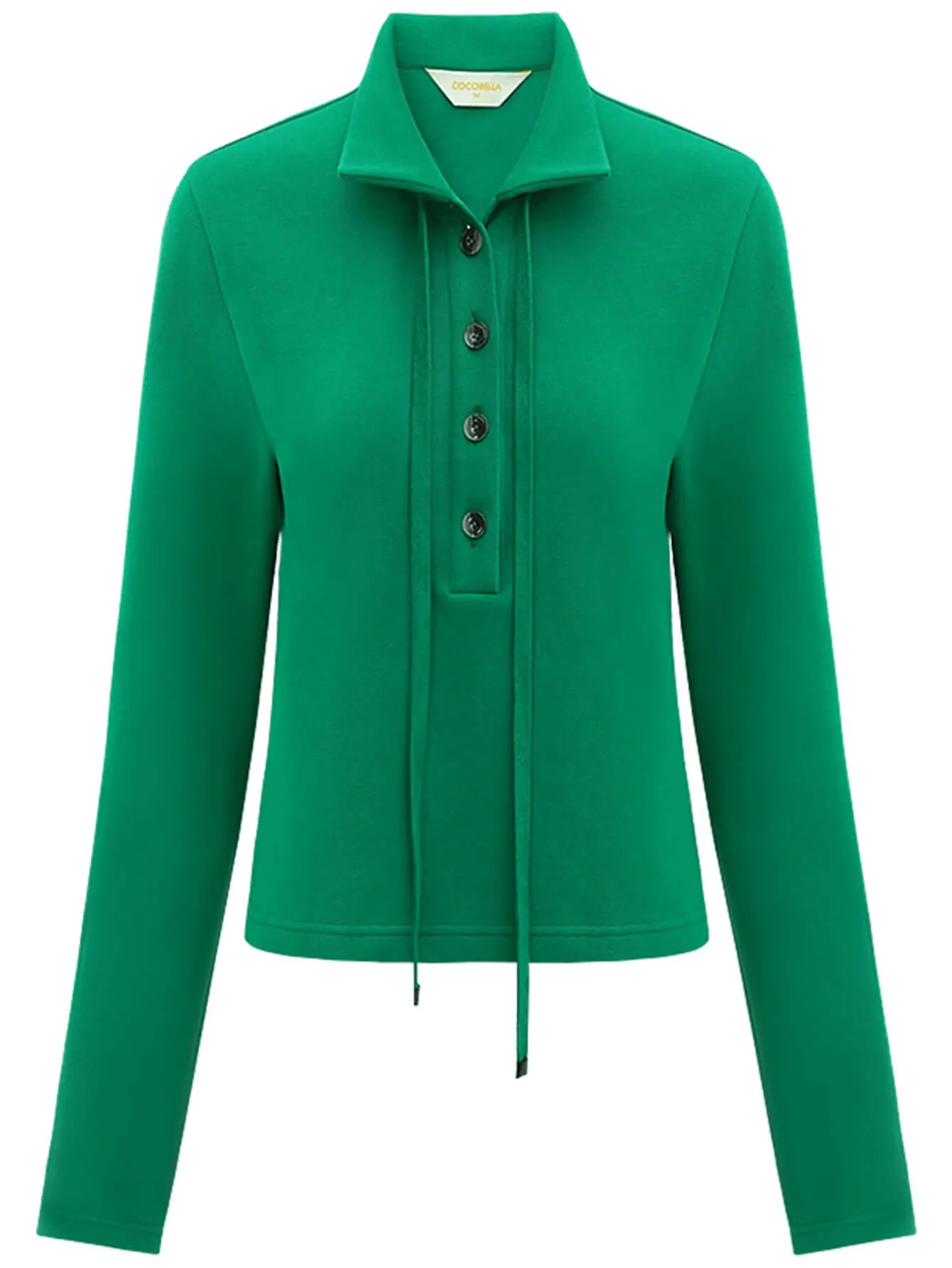 Emerald Green Collared Polo Top