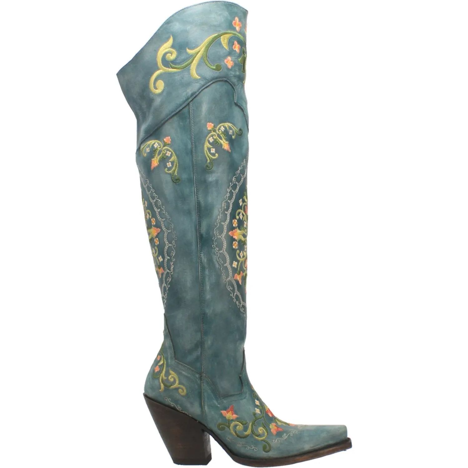 FLOWER CHILD LEATHER BOOT - Womens Boots