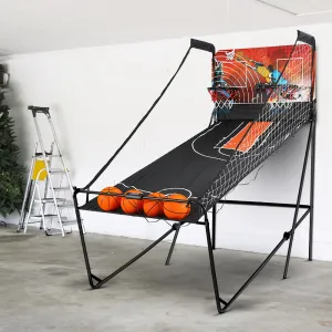 Foldable Arcade Basketball Game 8 Modes, 4 Balls, Black - [BrandName]