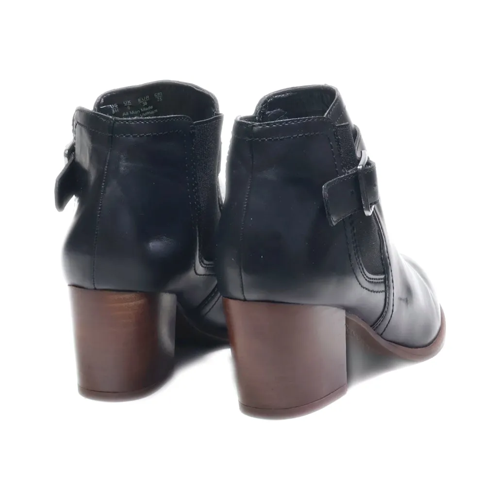 Franco Sarto Ankle Boots Leather Black Colour For Women