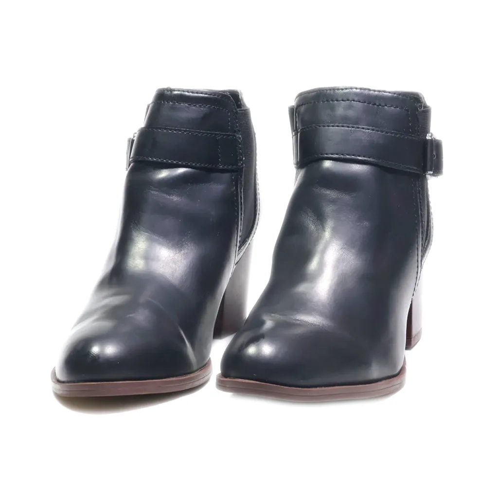 Franco Sarto Ankle Boots Leather Black Colour For Women