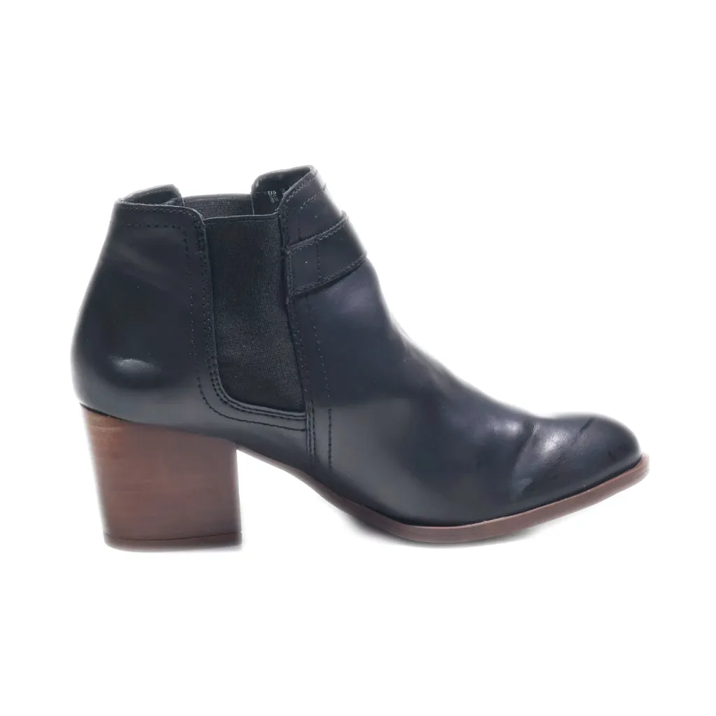 Franco Sarto Ankle Boots Leather Black Colour For Women