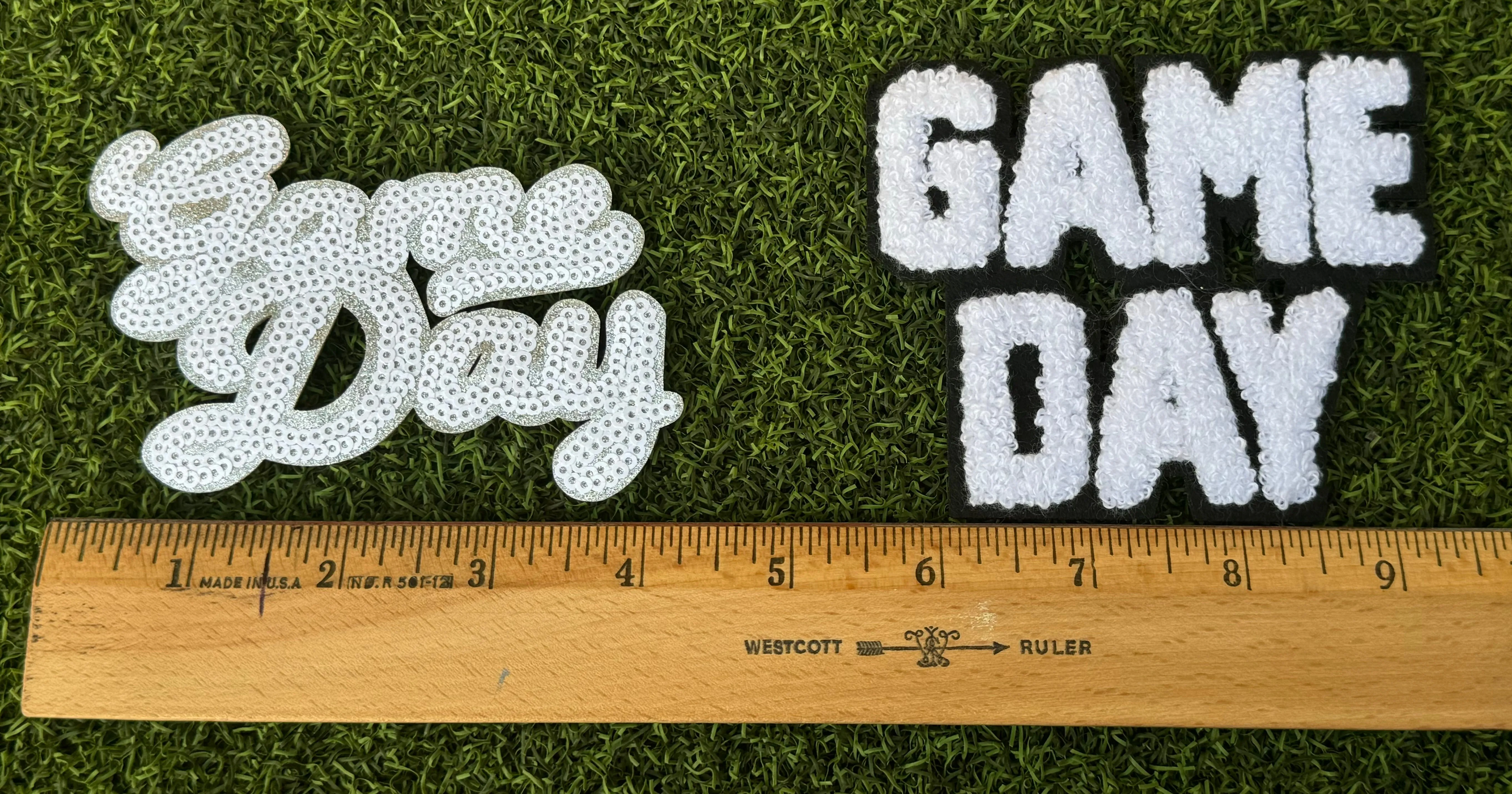 Game Day Iron On Patches