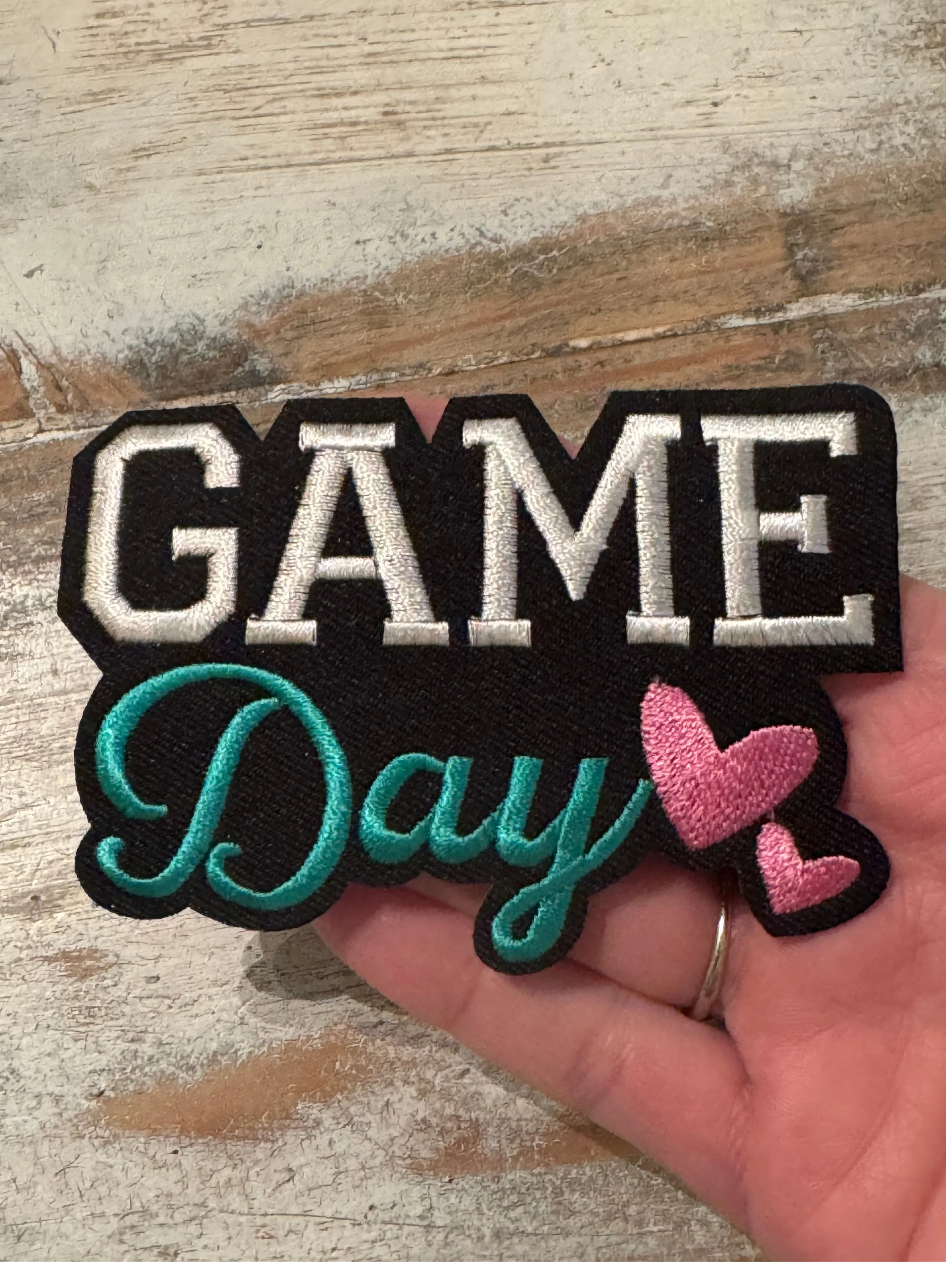 Game Day Iron On Patches