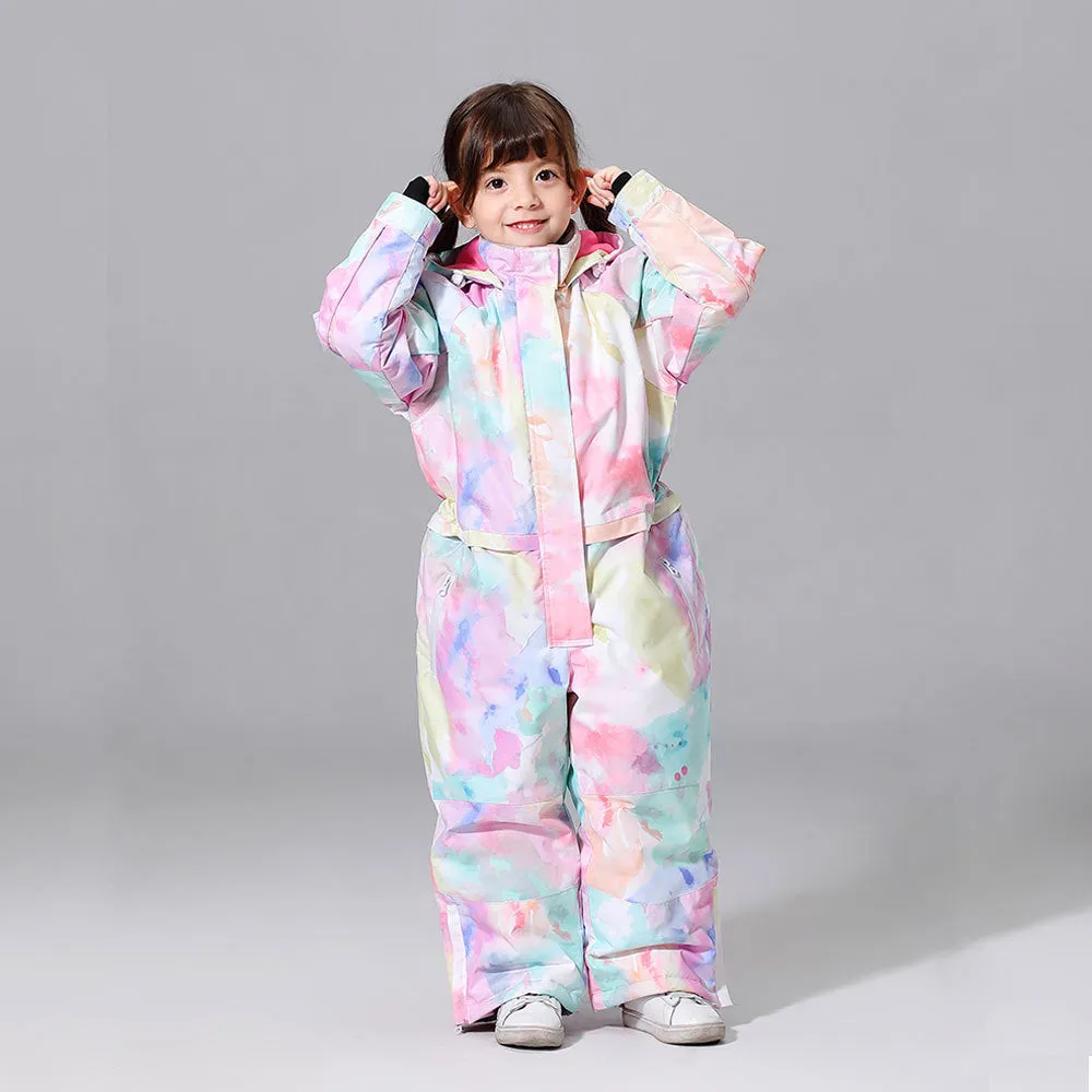 Girls One Piece New Style Fashion Ski Suits Winter Jumpsuit Snowsuits