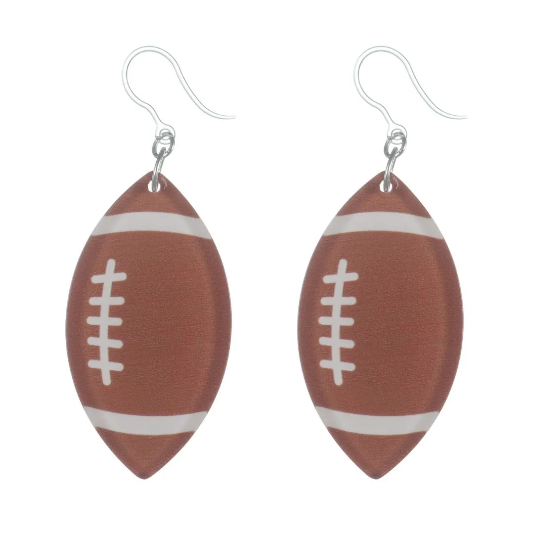 Glassy Sports Drop Dangles Hypoallergenic Earrings for Sensitive Ears Made with Plastic Posts