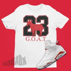 Greatest Of All Time Shirt To Match Air Jordan 6 Red Oreo