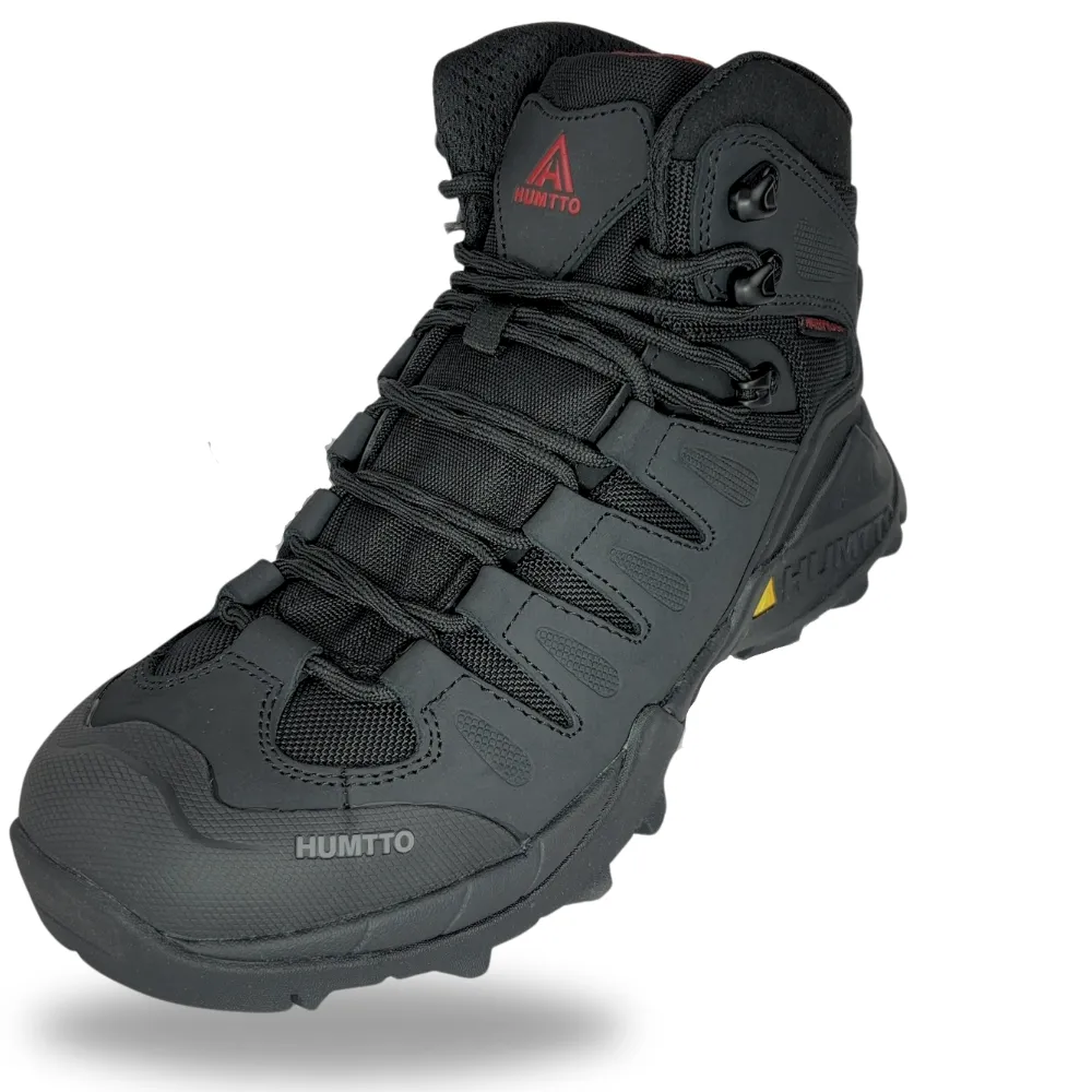 HUMTTO Womens Winter Hiking Boots TrailGuard Black