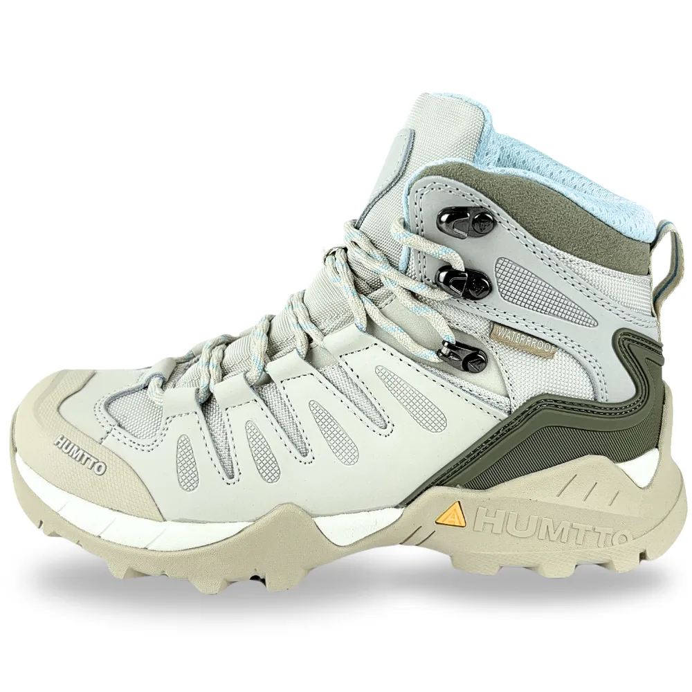 HUMTTO Womens Winter Hiking Boots TrailGuard Light Grey