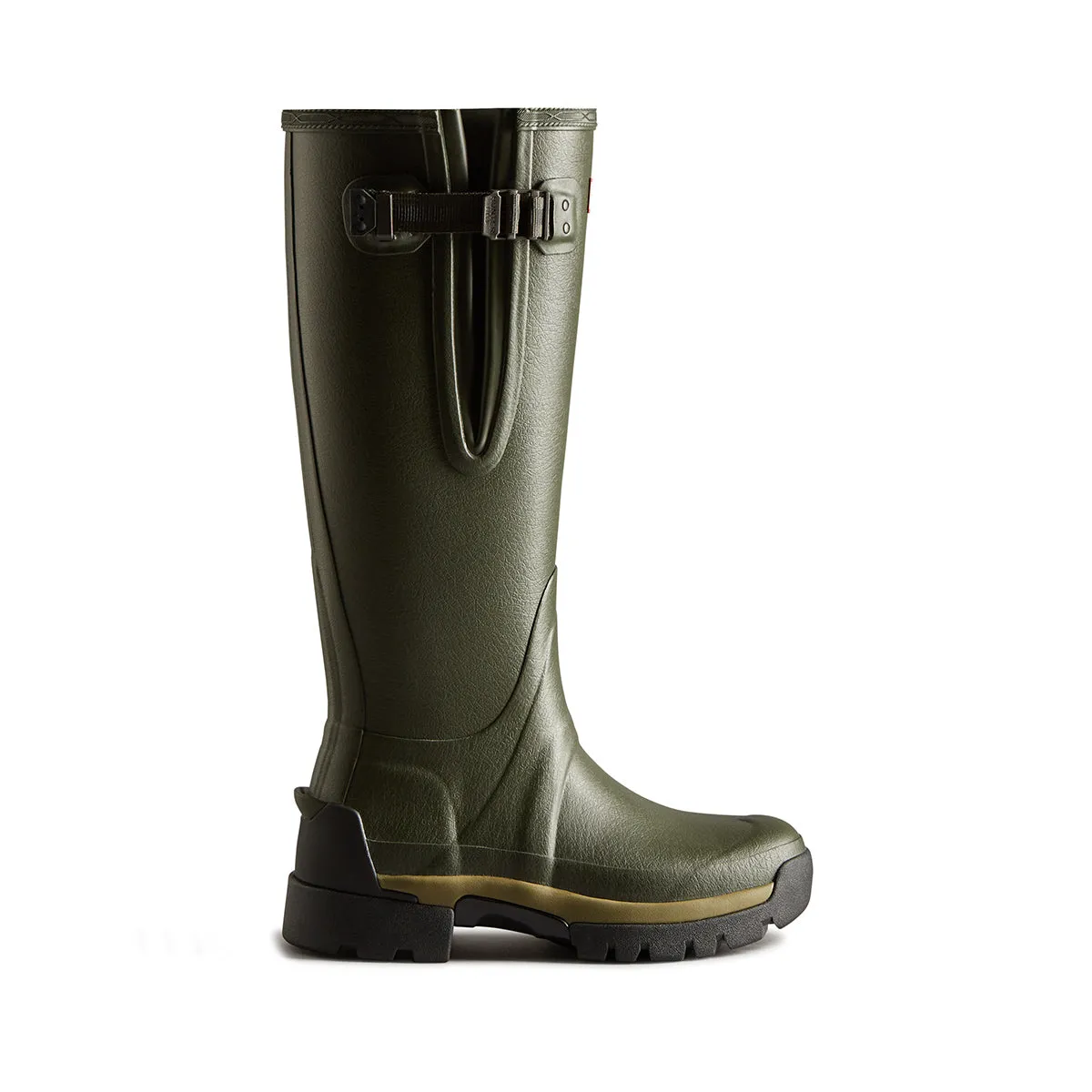 Hunter Women's Balmoral Adjustable 3mm Neoprene Wellington Boots in Dark Olive