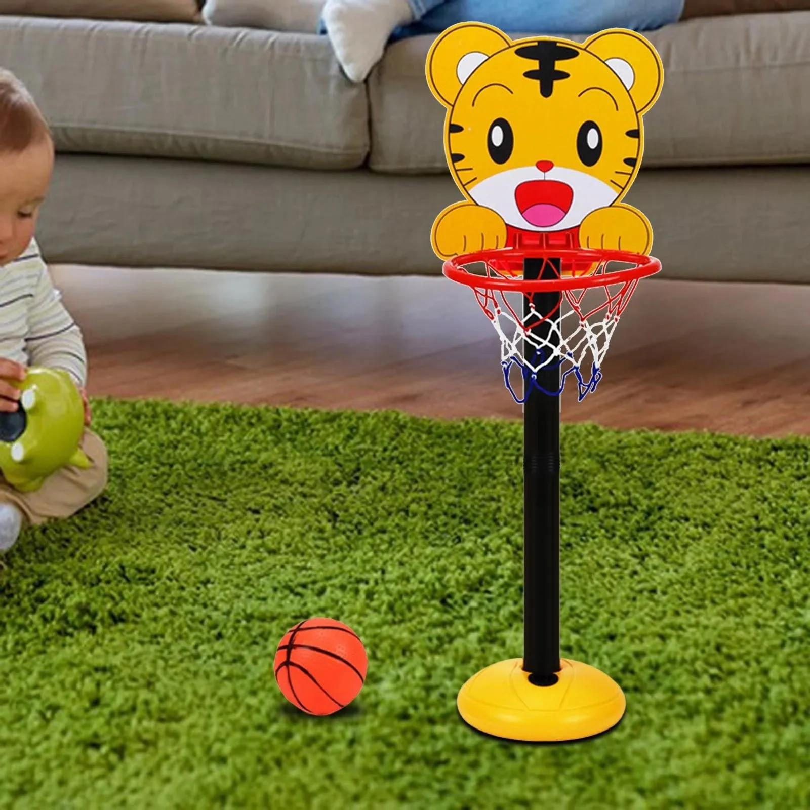 Indoor Hoop Adjustable Basketball Playset - 385