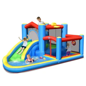 Inflatable Kids Water Slide Splash Pool Slide Bounce Castle (Without Blower)