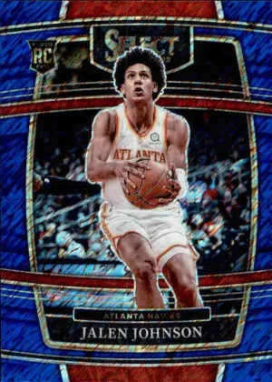 Jalen Johnson, RC, Concourse Shimmer Prizm, 2021-22 Panini Select Basketball NBA