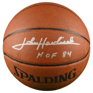 John Havlicek Signed NBA Indoor/Outdoor Basketball (JSA)