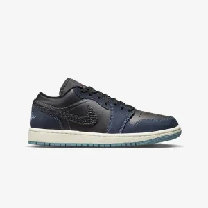 Jordan | WMN'S AIR JORDAN 1 LOW SE  { BLACK/BLACK-DARK OBSIDIAN-SAIL