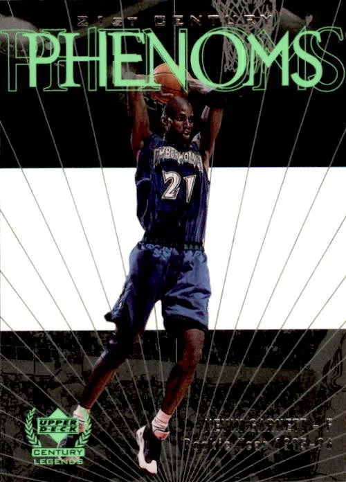 Kevin Garnett, 21st Century Phenoms, 1999-00 UD Century Legends NBA Basketball