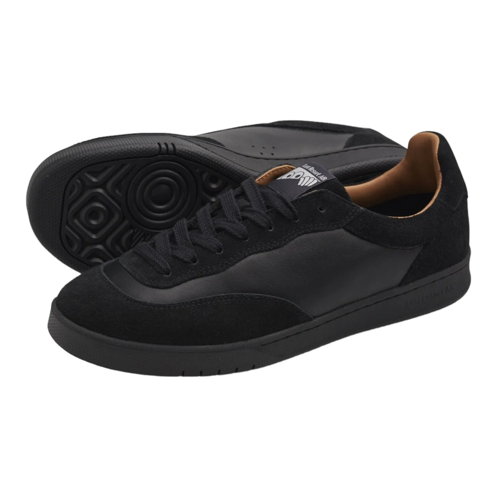 LAST RESORT CM001 SUEDE/LEATHER LO (BLACK/BLACK)