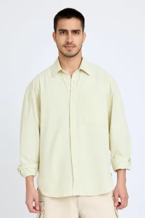 Lemon Stiff-Collar Men's Shirt