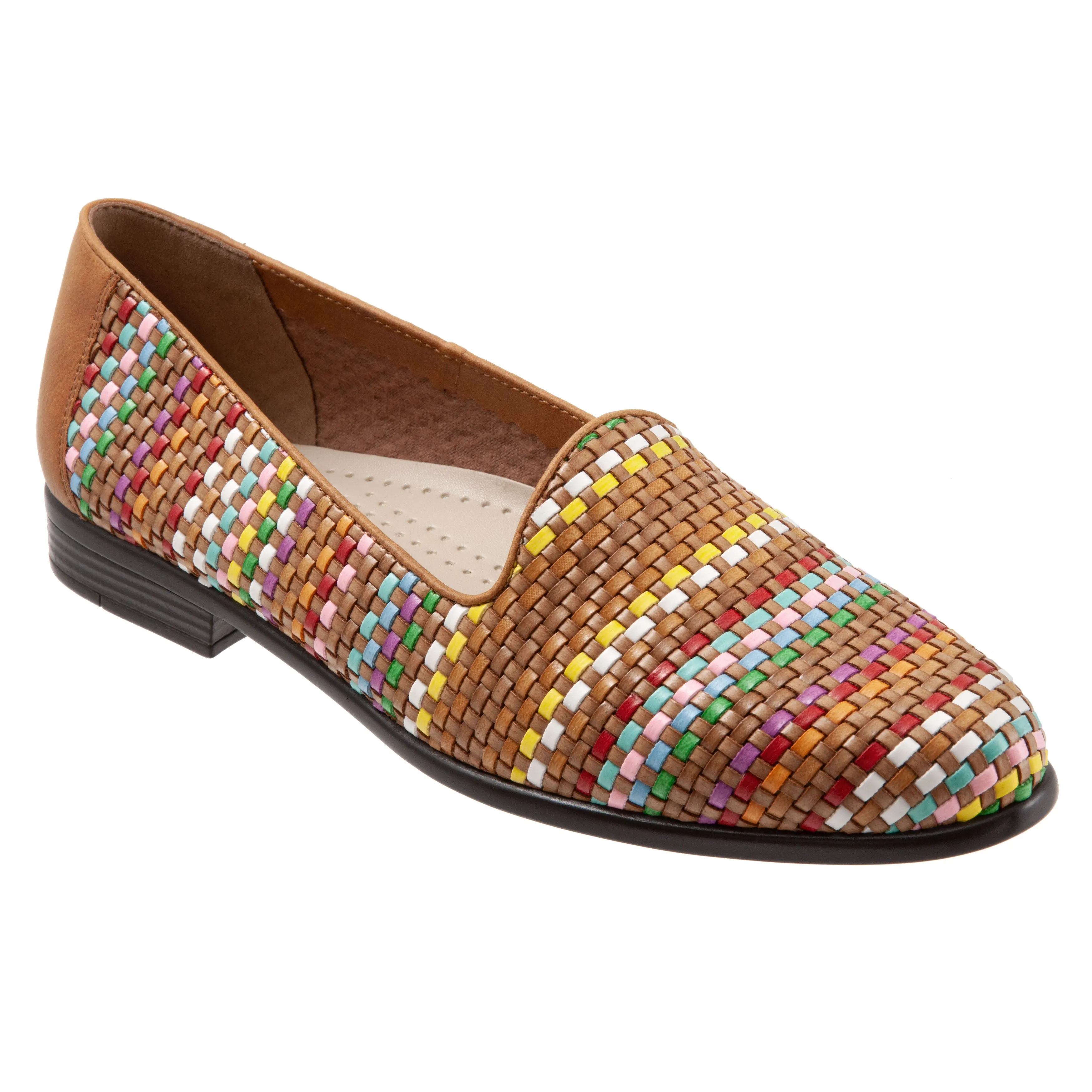 Liz Woven Luggage multi Slip on Shoes