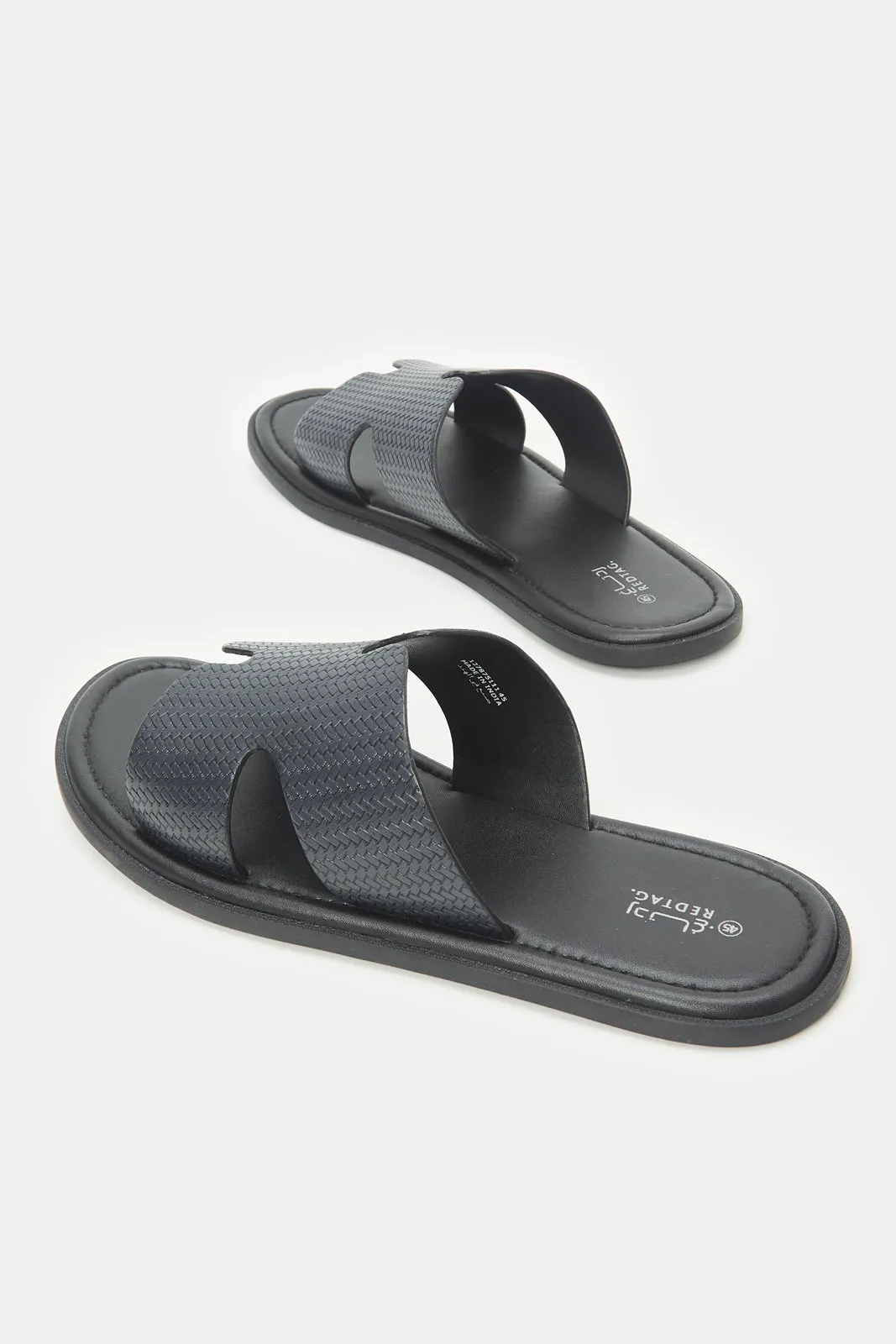 Men Navy H-Strap Sandal