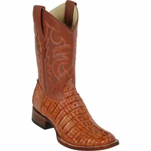 Men's Los Altos Caiman Tail Wide Square Toe Boots 82201-A