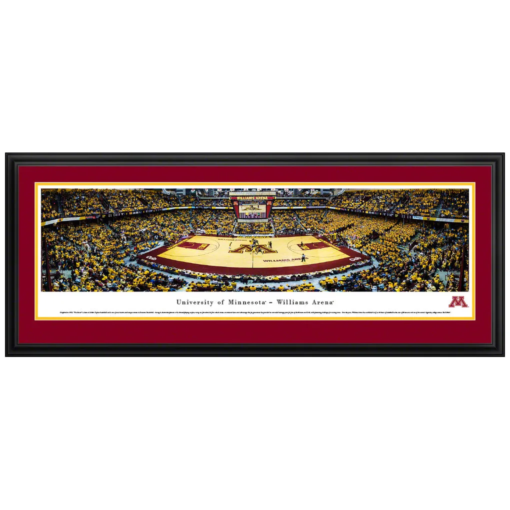 Minnesota Golden Gophers Men's Basketball Williams Arena Panoramic Picture (Shipped)