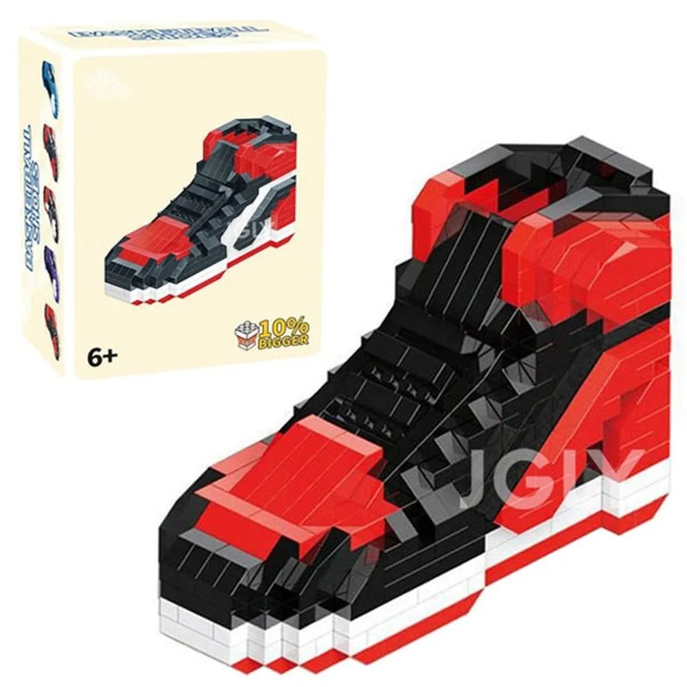 MOC  Compatible  Mini Building Block  Sport Basketball Shoes Sneakers Model Anime DIY Buliding Bricks For Blocks Toy Kids  Toys Assembly