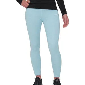 More Mile Heather Girls Long Running Tights - Blue