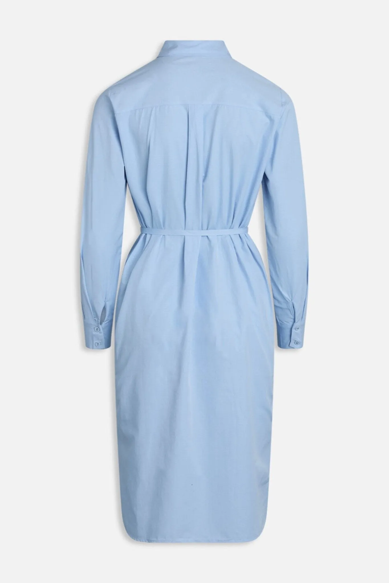 Morika Long Shirt Dress - Medium Blue