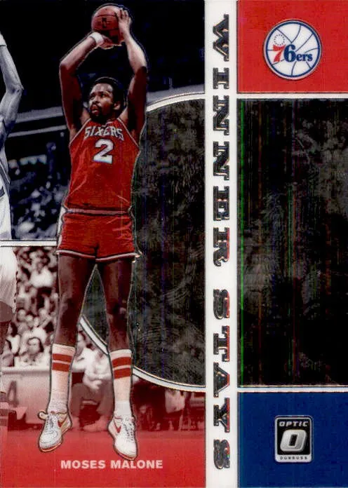 Moses Malone, Winner Stays, 2019-20 Panini Donruss Optic Basketball NBA