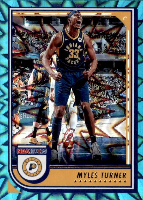 Myles Turner, Teal Explosion, 2022-23 Panini Hoops Basketball NBA