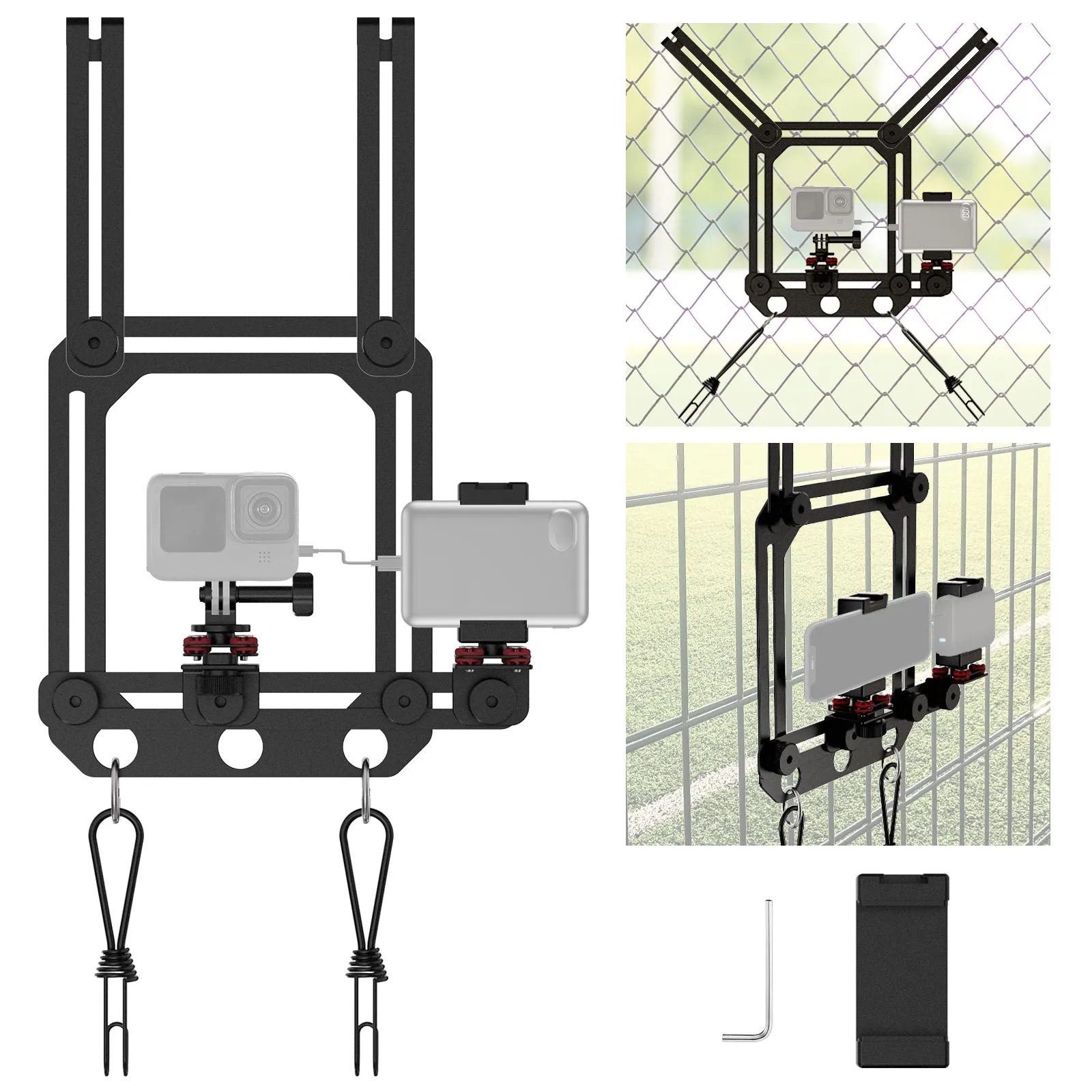 NEEWER PA022 Fence Mount Compatible with Action Camera