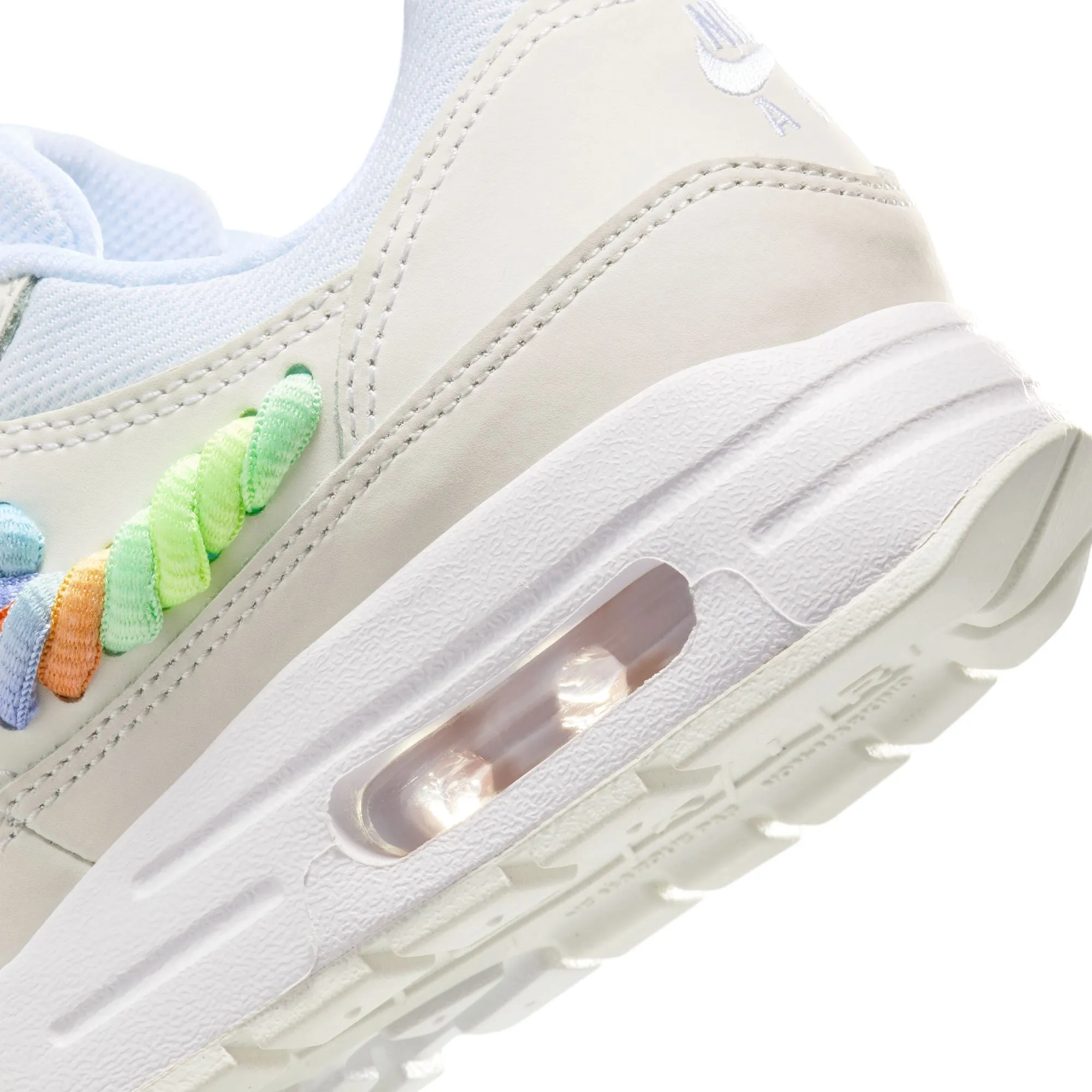 Nike Air Max 1 SE GS (White/Multi-Color/Dark Pony)