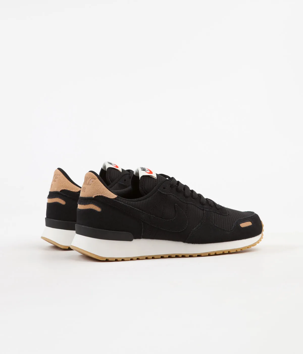 Nike Air Vortex Leather Shoes - Black / Black - Praline - Sail