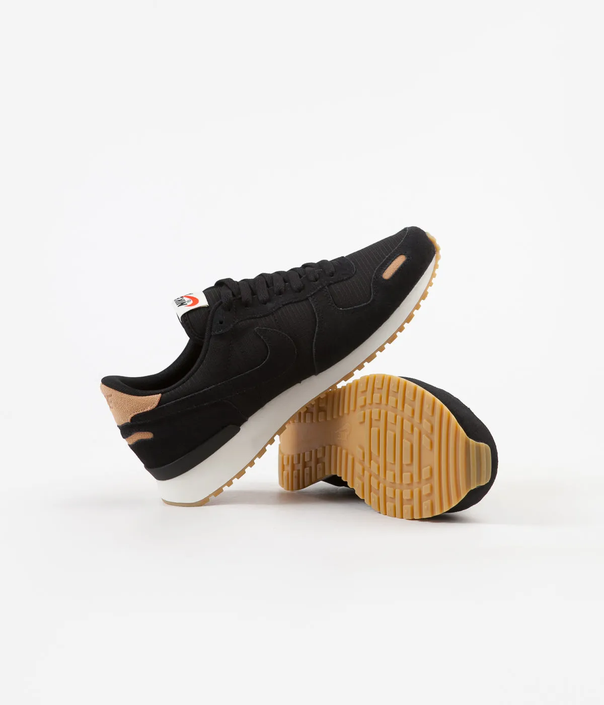 Nike Air Vortex Leather Shoes - Black / Black - Praline - Sail