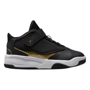 Nike Kid's Jordan Max Aura 4 Shoes - Black / Metallic Gold / White