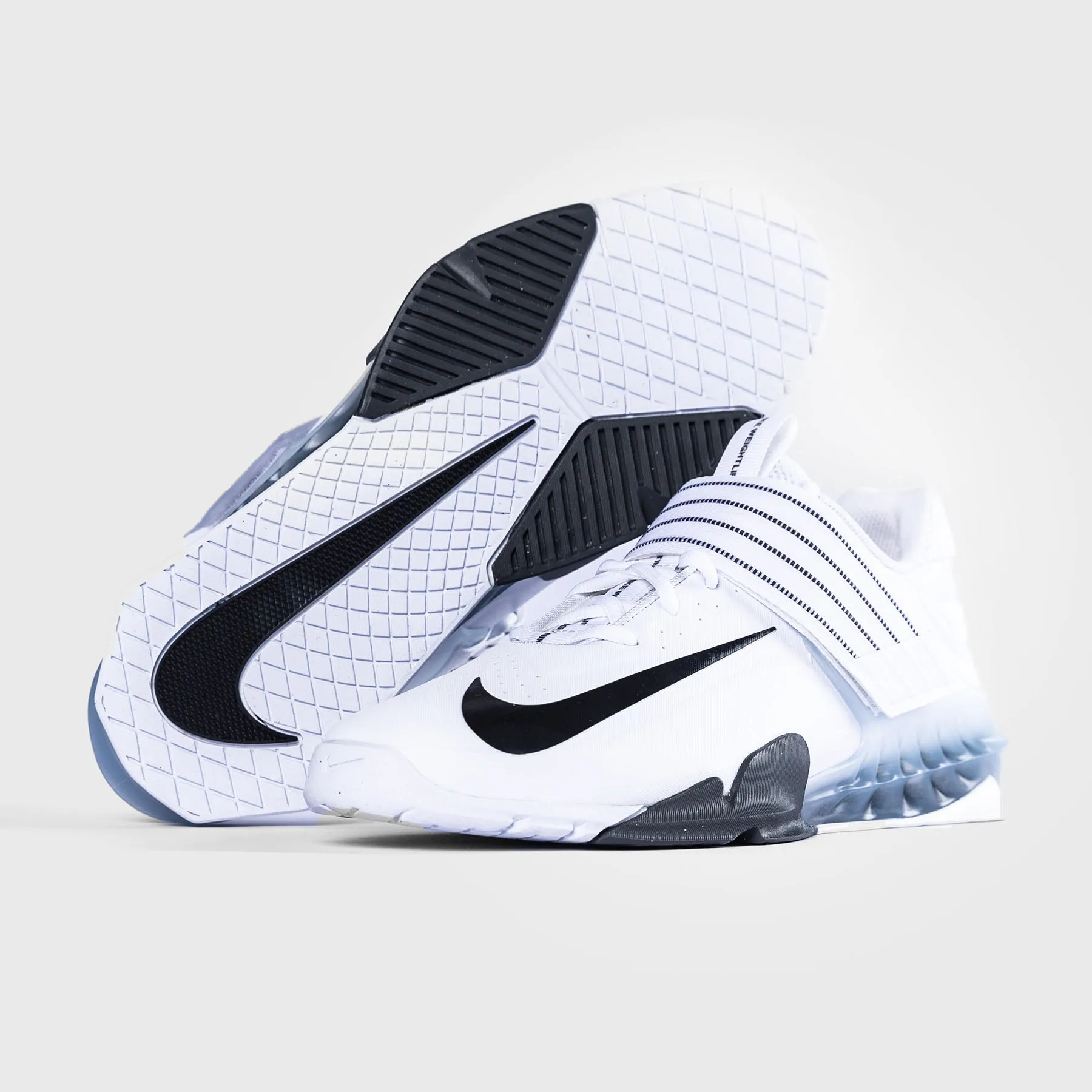 Nike - Savaleos Weightlifting Shoes - WHITE/BLACK-IRON GREY