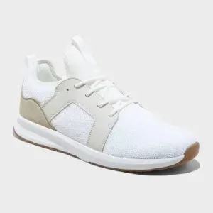 Open Box - Men's Shaun Jogger Sneakers - Goodfellow & Co White 11