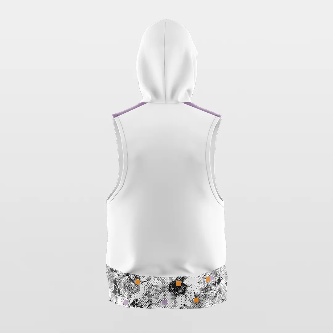 Pixel Flower - Customized Basketball Sleeveless Hoodies