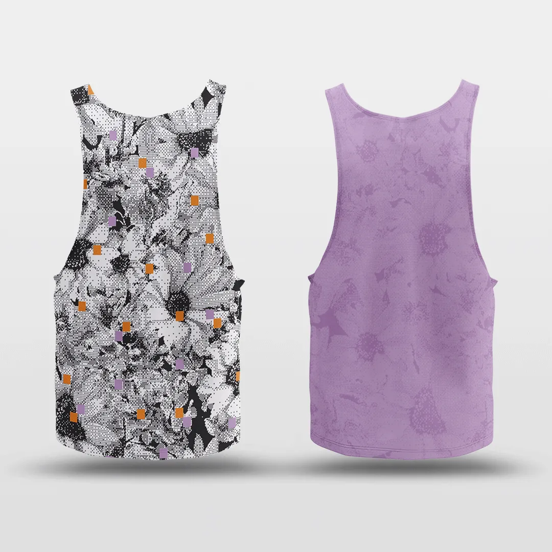 Pixel Flower - Customized Reversible Quick Dry Basketball Jersey